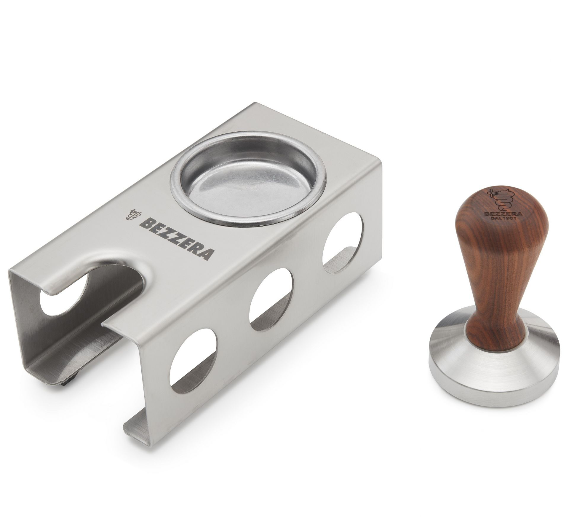 Bezzera Tamping Set mit Holz-Tamper Bezzera Tamping Set mit Holz-Tamper