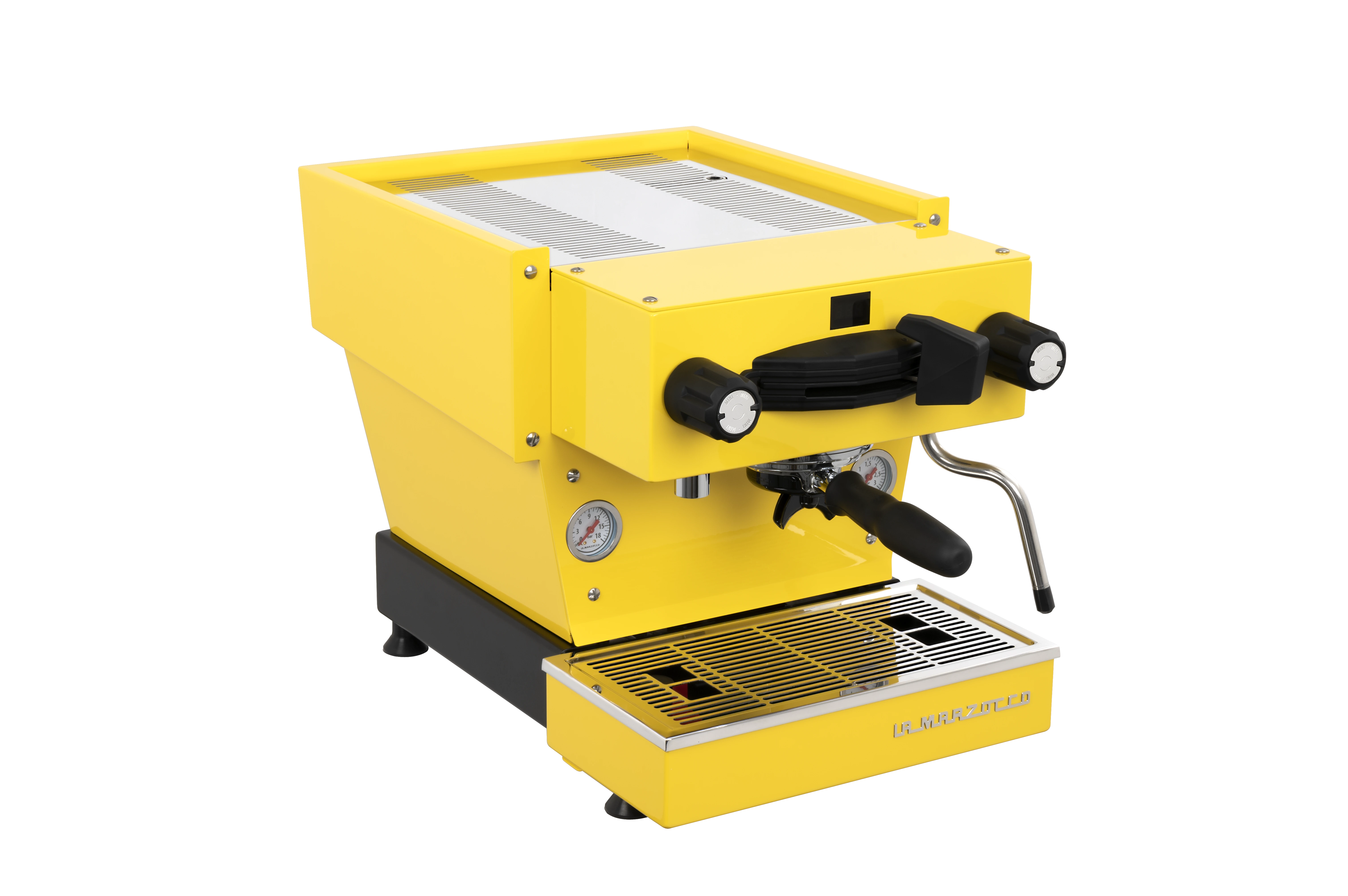 La Marzocco Linea Mini R Gelb vorne La Marzocco Linea Mini R Gelb vorne