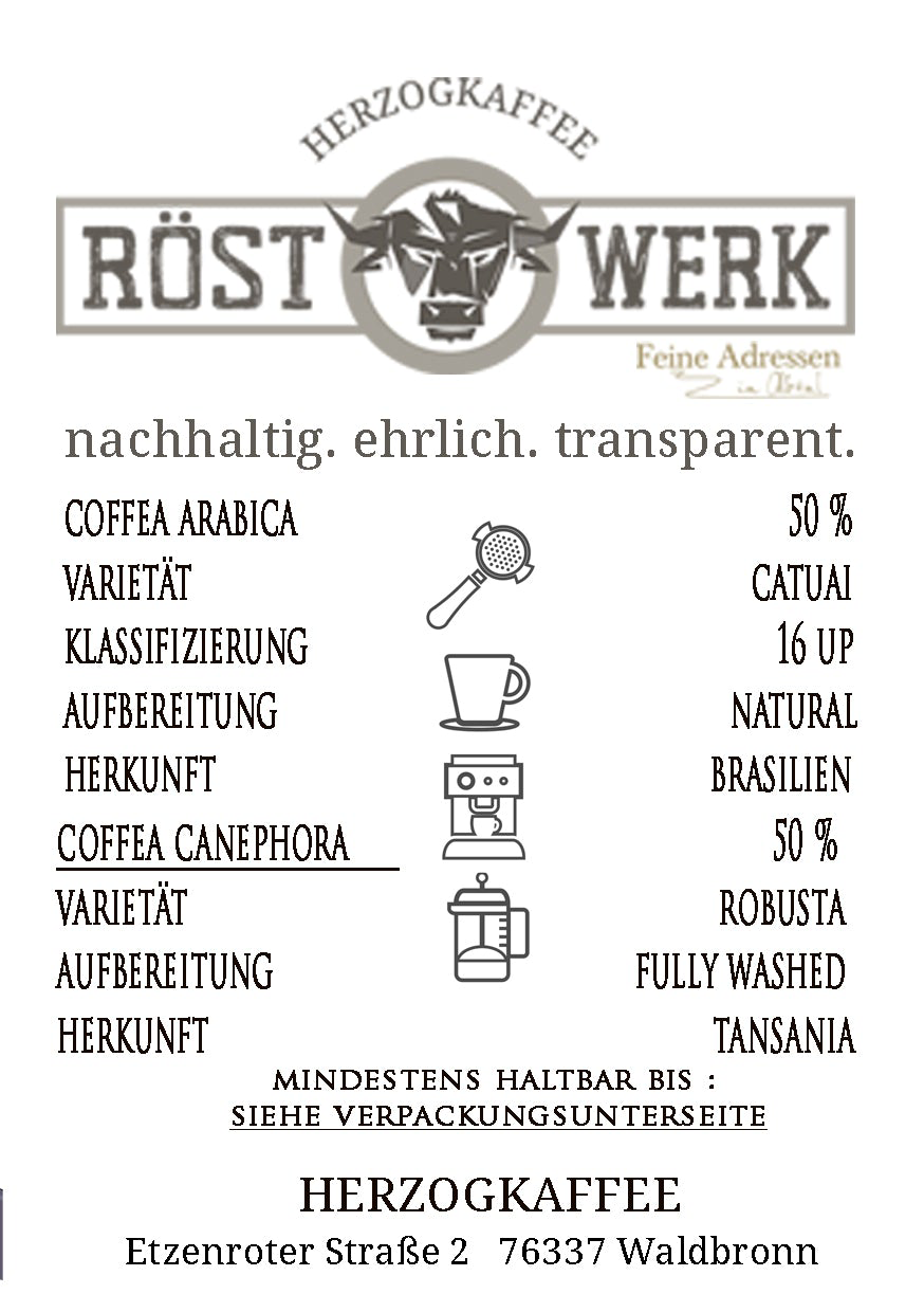 Herzog Kaffee - Il Barone - Informationen Herzog Kaffee - Il Barone - Informationen