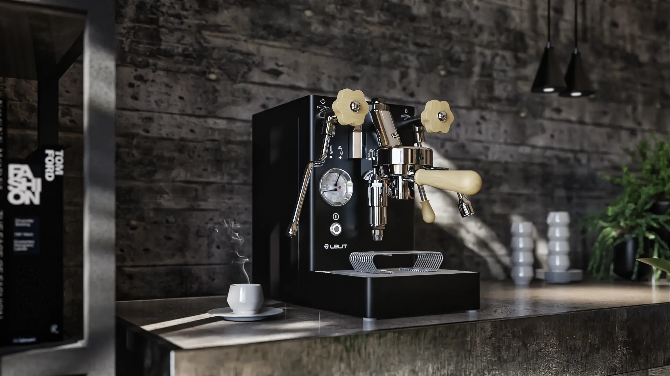 Lelit MaraX PL62X-EUCB Schwarz Espressomaschine Lifestyle Bild
