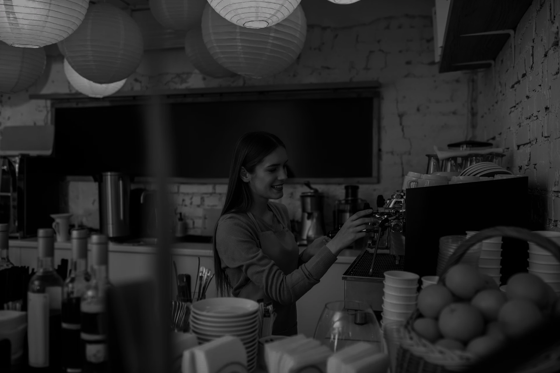 Barista extrahiert Kaffee
