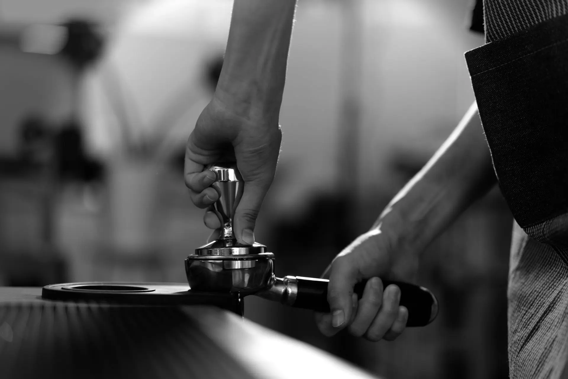 Barista tampt Kaffee Barista tampt Kaffee