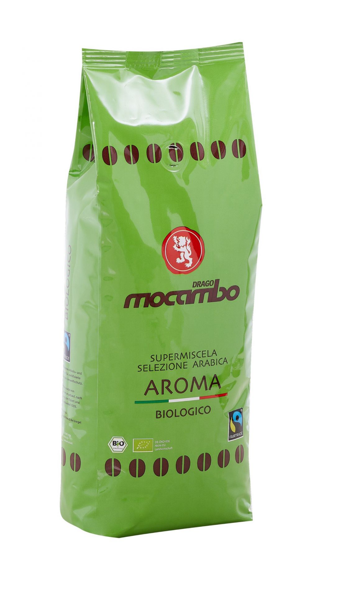 Drago Mocambo - Caffé Aroma Biologico Fairtrade - 1 kg Drago Mocambo - Caffé Aroma Biologico Fairtrade - 1 kg