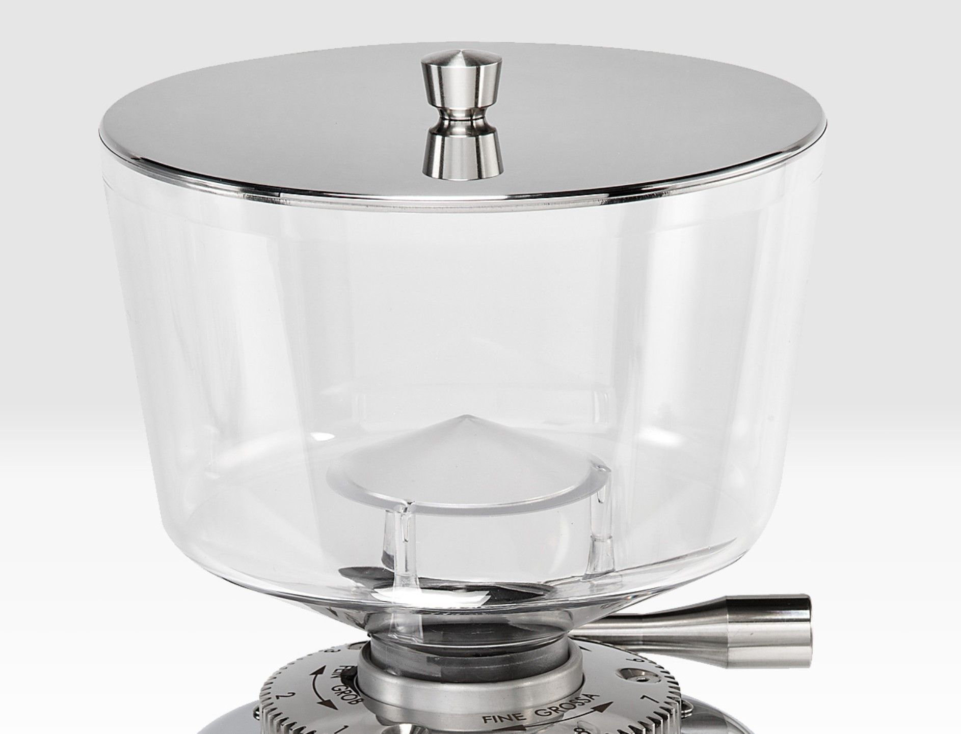 ECM Glasbohnenbehälter mit Edelstahldeckel ECM Glasbohnenbehälter mit Edelstahldeckel