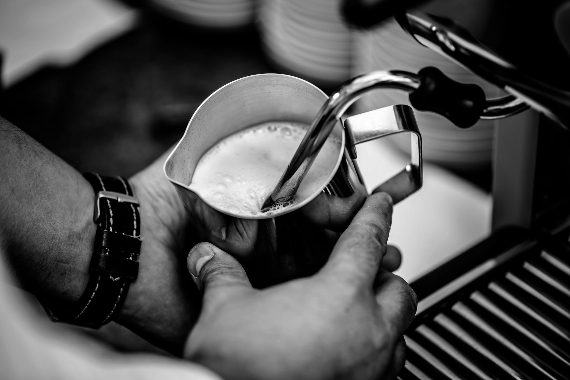 Milch schäumen Milch schäumen