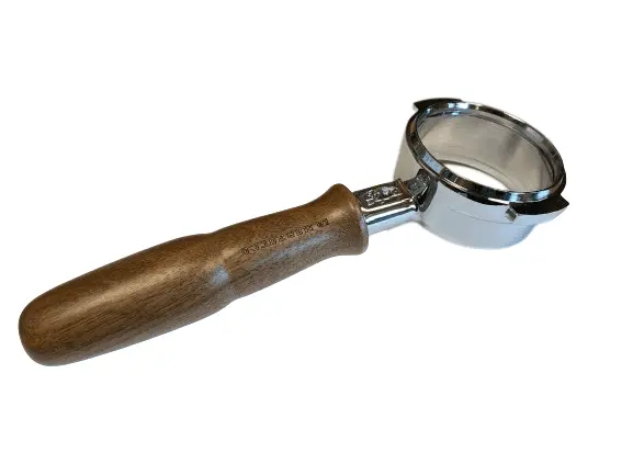 la-marzocco-siebtraeger-bodenlos-walnuss-griff la-marzocco-siebtraeger-bodenlos-walnuss-griff