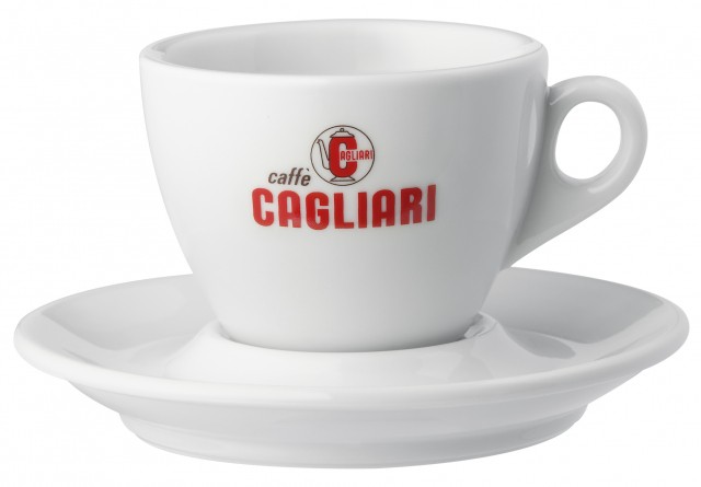 Caffé Cagliari Cappuccino Tasse - 6 Stück