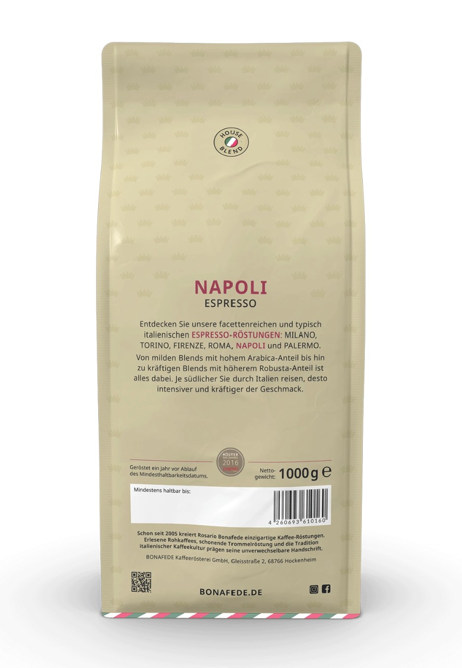 Bonafede Napoli Espresso | 500 g