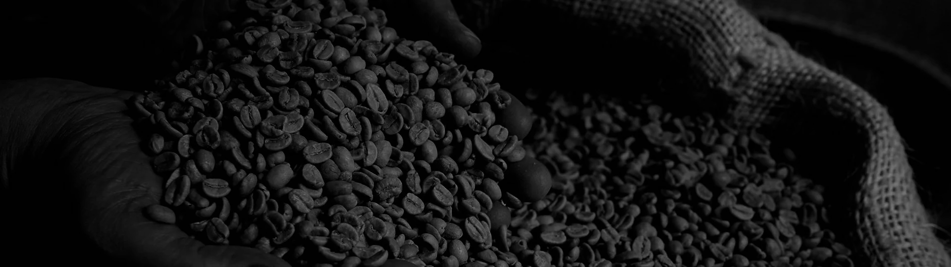 Espressobohnen in Sack