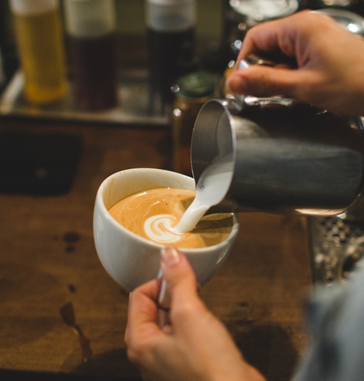 Latte Art in Ancap Tasse Latte Art in Ancap Tasse