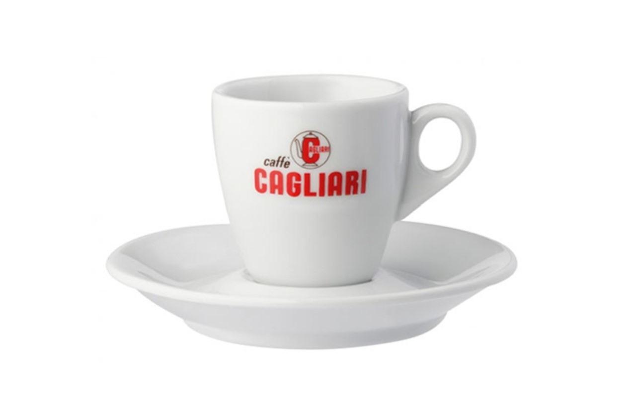 Caffè Cagliari Espresso Tasse - 6er Set