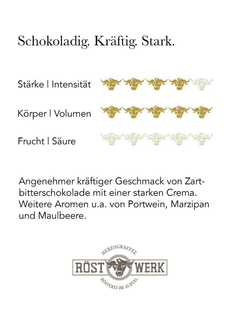 Herzog Kaffee - Baghira Royal - Eigenschaften Herzog Kaffee - Baghira Royal - Eigenschaften