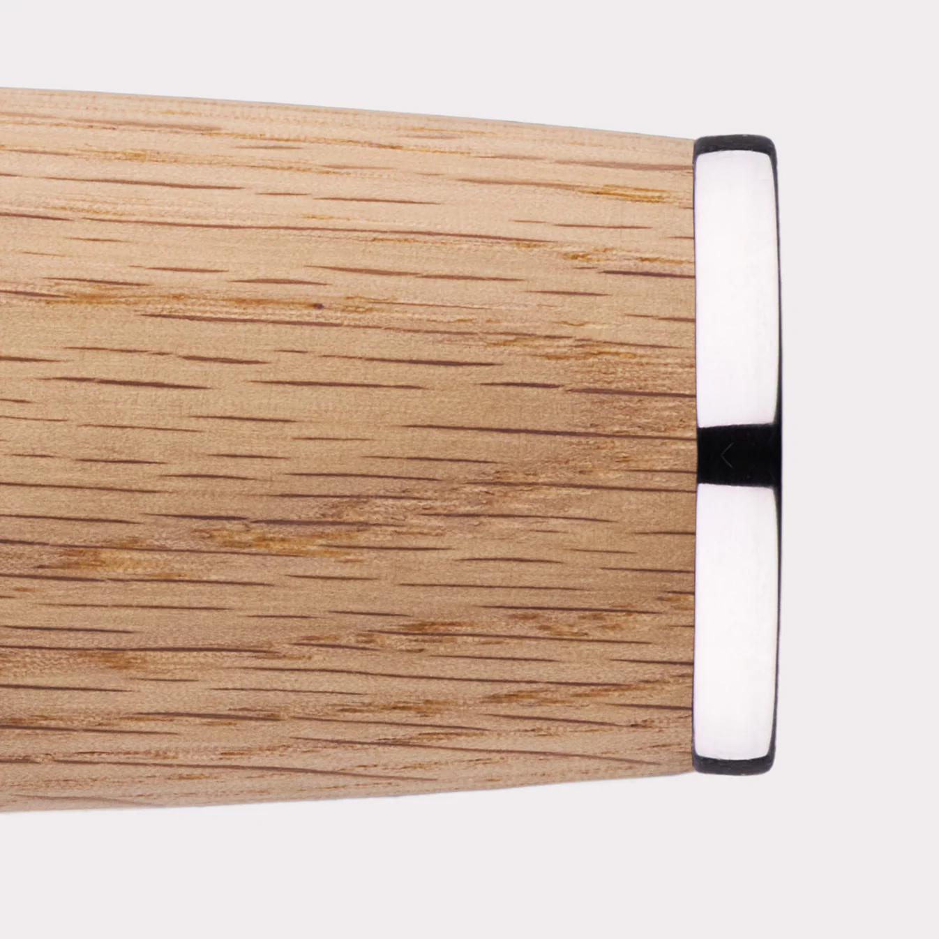 Barbro.coffee Tamper mit Vibration aus Eiche von hinten Barbro.coffee Tamper mit Vibration aus Eiche von hinten