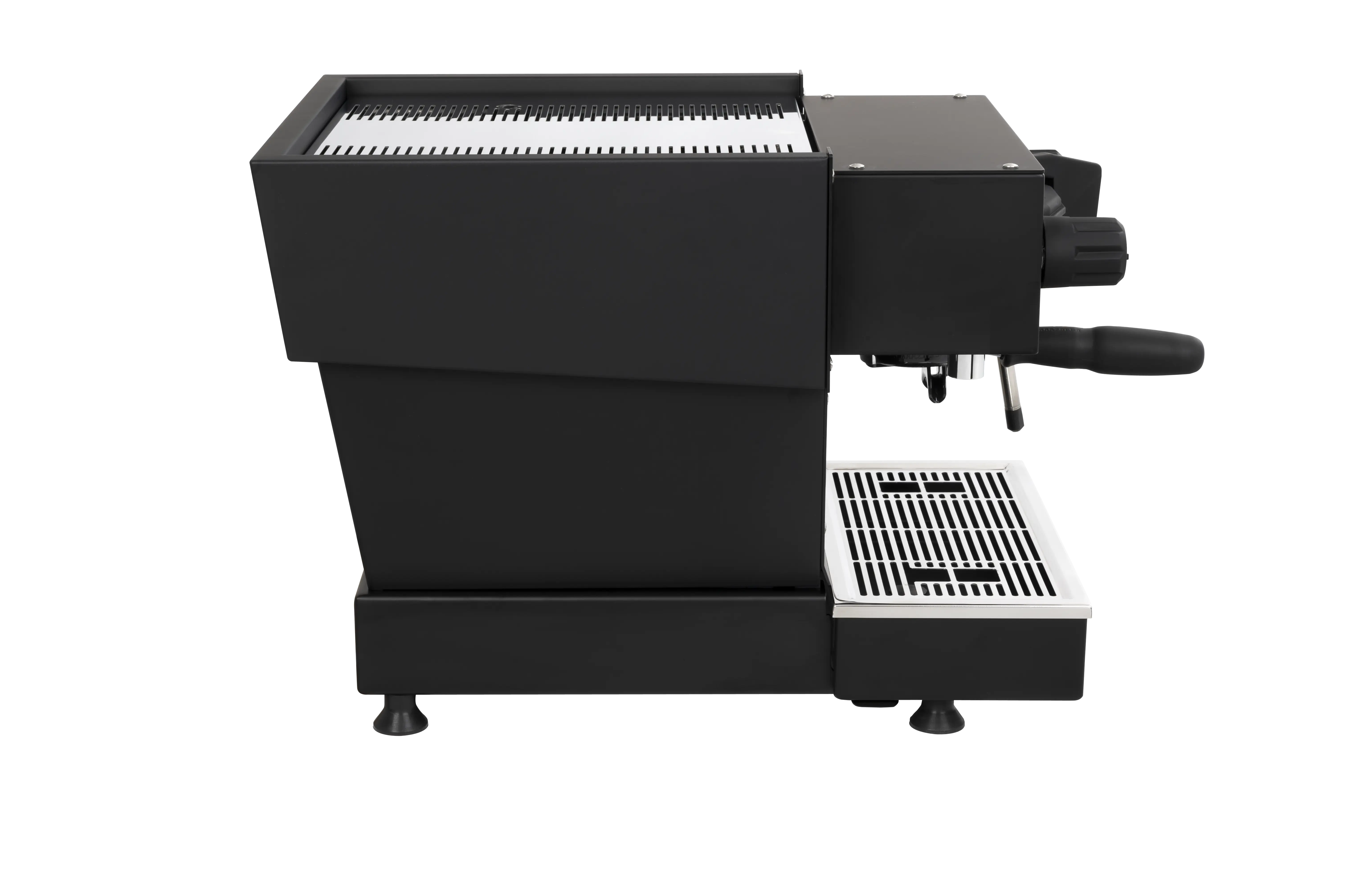 La Marzocco Linea Mini R Schwarz von der Seite